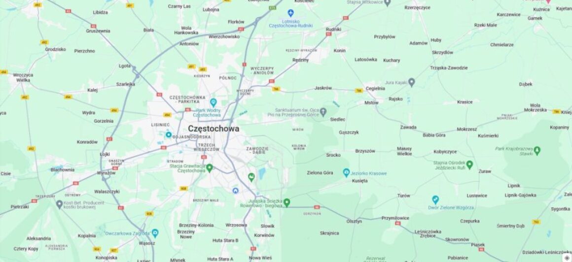 mapa-częstochowa